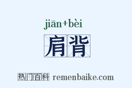 肩背是什么意思的图片